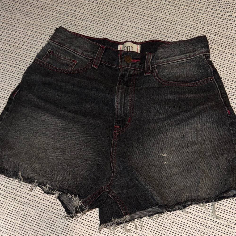 BDG Dark Wash Denim Cutoff Shorts